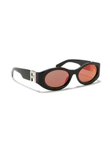 AMBUSH Gogelen zonnebril met ovaal montuur - Zwart