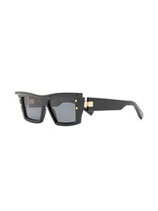 Balmain Eyewear B-VII zonnebril met rechthoekig montuur - Zwart