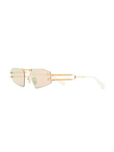 Balmain Eyewear Fixe II zonnebril met rechthoekig montuur - Goud