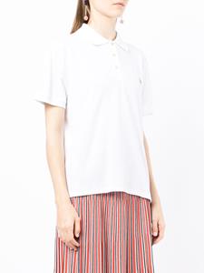 PS Paul Smith Poloshirt met zebrapatch - Wit