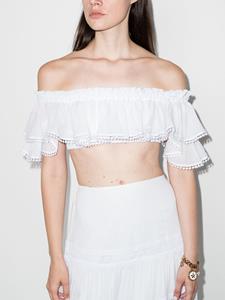 Charo Ruiz Ibiza Cropped top - Wit