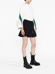 Sacai Mini-rok met ruches - Zwart