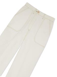 Gucci Jeans met wijde pijpen - Wit