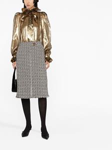 Lanvin Tweed kokerrok - Zwart