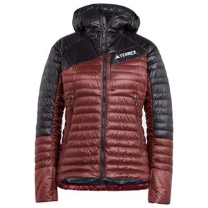 adidas Terrex - Women's Terrex Techrock Down Hooded Jacket - Donsjack, rood
