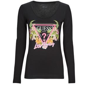 Guess T-Shirt Lange Mouw  LS SN TRIANGLE FLOWERS TEE