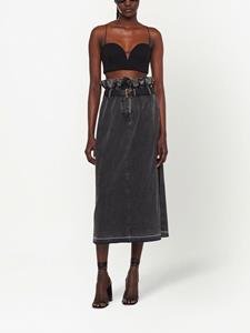Miu Miu Shorts met paperbag-taille - Zwart