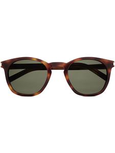Saint Laurent Eyewear zonnebril met schildpadmotief - Bruin