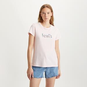 Levi's T-shirt met ronde hals en logo vooraan