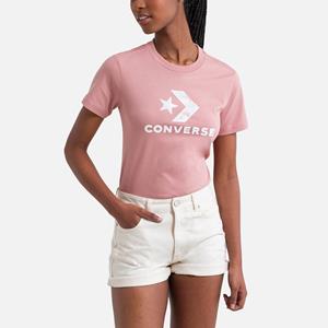 Damen Kurzarm-t-shirt Converse Seasonal Star Chevron Rosa