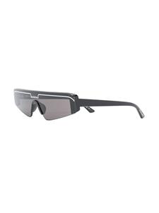 Balenciaga Eyewear Ski zonnebril met rechthoekig montuur - Zwart