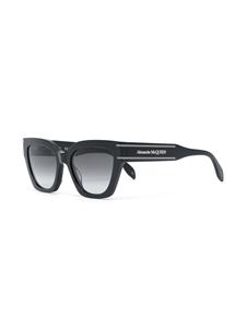 Alexander McQueen Eyewear Zonnebril met vierkant montuur - Zwart