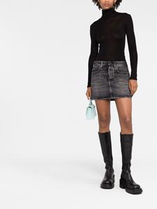 Balenciaga Mini-rok met lage taille - Zwart