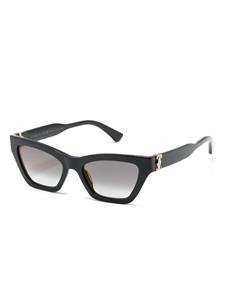 Cartier Eyewear logo-plaque cat-eye frame sunglasses - Zwart