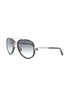 Dita Eyewear gouden trim zonnebril - Zwart