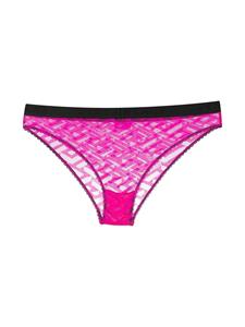 Versace Slip met monogramprint - Roze