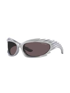 Balenciaga Eyewear Spike zonnebril met ovaal montuur - Zilver