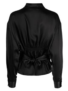 Cynthia Rowley Zijden blouse - Zwart
