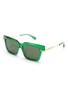 Bottega Veneta Eyewear Zonnebril met vierkant montuur - Groen