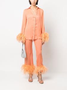 Oséree Zijden blouse - Oranje