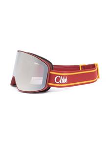 Chloé Eyewear Skibril met logoprint - Rood