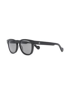 Moncler Eyewear Zonnebril met logoplakkaat - Zwart