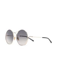 Chloé Eyewear Zonnebril met rond montuur - Goud