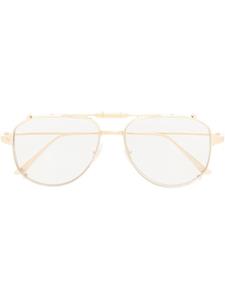 Cartier Eyewear Zonnebril met piloten montuur - Goud