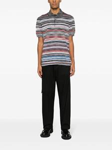 Missoni striped cotton polo shirt - Zwart
