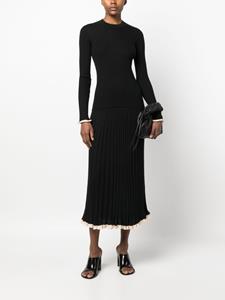Proenza Schouler Silk Cashmere Skirt - Zwart