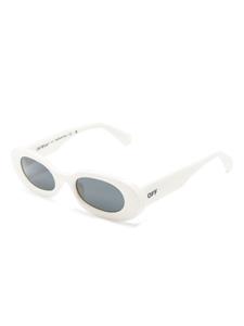 Off-White Eyewear Amalfi zonnebril met ovalen montuur - Wit