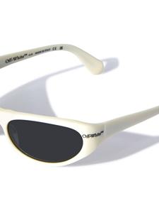 Off-White Napoli zonnebril met rond montuur - Beige