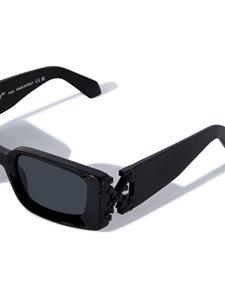 Off-White Roma zonnebril met rechthoekig montuur - Zwart