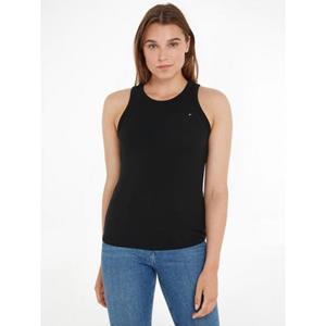 Tommy Hilfiger Ripptanktop SLIM 5X2 RIB TANK TOP NS trägerloses elastisches Ripptop, Rundhals, Stapelpiece, schwer