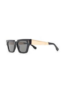 Retrosuperfuture Francis zonnebril met vierkant montuur - Zwart
