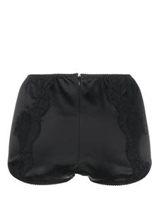 Dolce & Gabbana Slip met kanten detail - Zwart