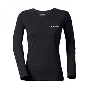 Vaude  Women's Brand L/S Shirt - Sportshirt, zwart