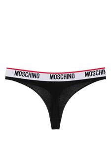 Moschino String met logoband - Zwart