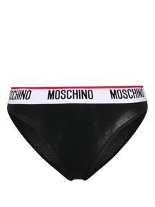 Moschino logo-band cotton-blend briefs (pack of two) - Zwart