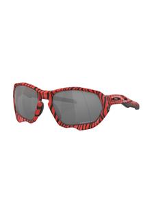 Oakley Plazma zonnebril met rond montuur - Rood