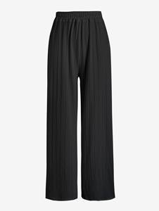 Zaful Women's Daily Lounge Solid Color Textured Design Loose Wide Leg Pull On Pants