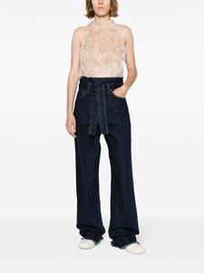 Société Anonyme belted straight jeans - Blauw