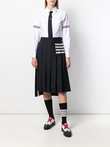 Thom Browne Midi-rok met plooien - Blauw