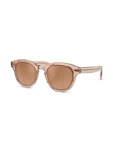 Oliver Peoples Cary Grant zonnebril met rond montuur - 147142 Blush