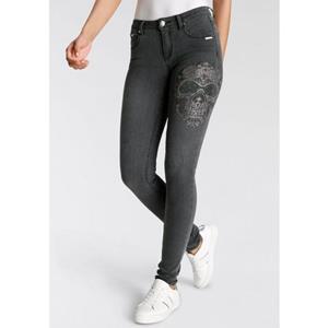 Bruno Banani 5-Pocket-Jeans, Schädel- Applikation NEUE KOLLEKTION