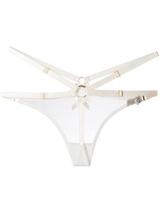 Bordelle harness thong - Wit