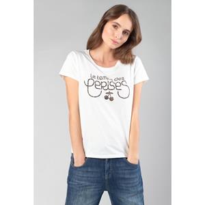 LE TEMPS DES CERISES T-shirt in katoen met logo vooraan