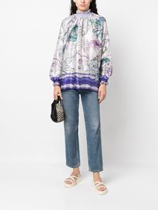 F.R.S For Restless Sleepers Zijden blouse - Paars