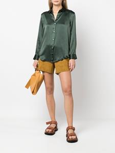 PAULA Zijden blouse - Groen