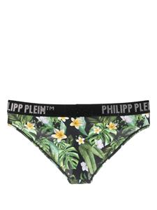 Philipp Plein Slip met bloemenprint - Groen